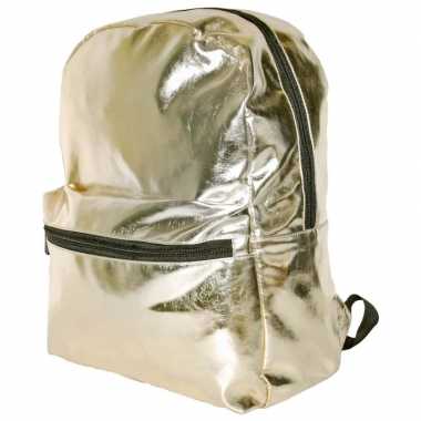 Gouden rugzak/schooltas meisjes kind