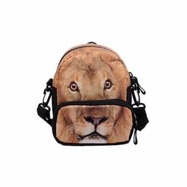 Heuptas leeuwen print schooltas kind