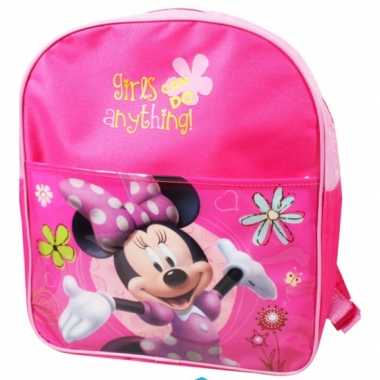 Roze Disney Minnie Mouse schooltas kind