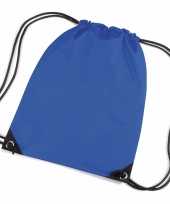 X stuks kobalt blauwe schooltas schooltasjes rijgkoord kind 10234491