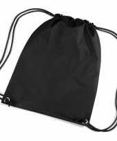 X stuks zwarte nylon schooltas schooltasjes rijgkoord kind 10224935